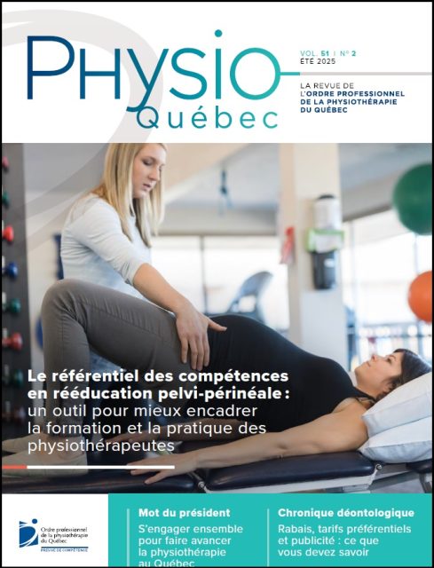 Couverture - Physio-Québec, vol. 52, no2